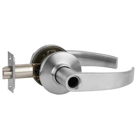 Schlage Grade 2 Tubular Lock, Entrance/Office Function, Less Cylinder, Neptune Lever, Satin Chrome Finish S51LD NEP 626